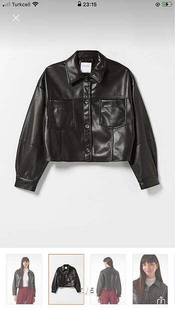 Bershka Deri Ceket