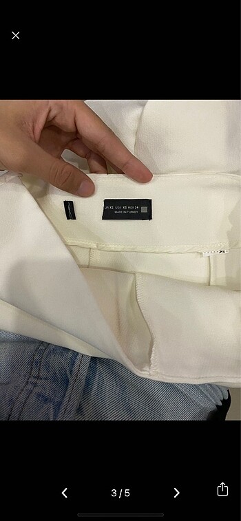 xs Beden Zara yırtmaçlı şort etek