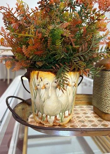 Kahverengi ve Gri Dekoratif Vazo takımı - Görsel 3