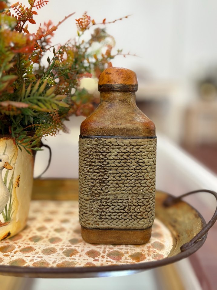 Kahverengi ve Gri Dekoratif Vazo takımı - Görsel 4