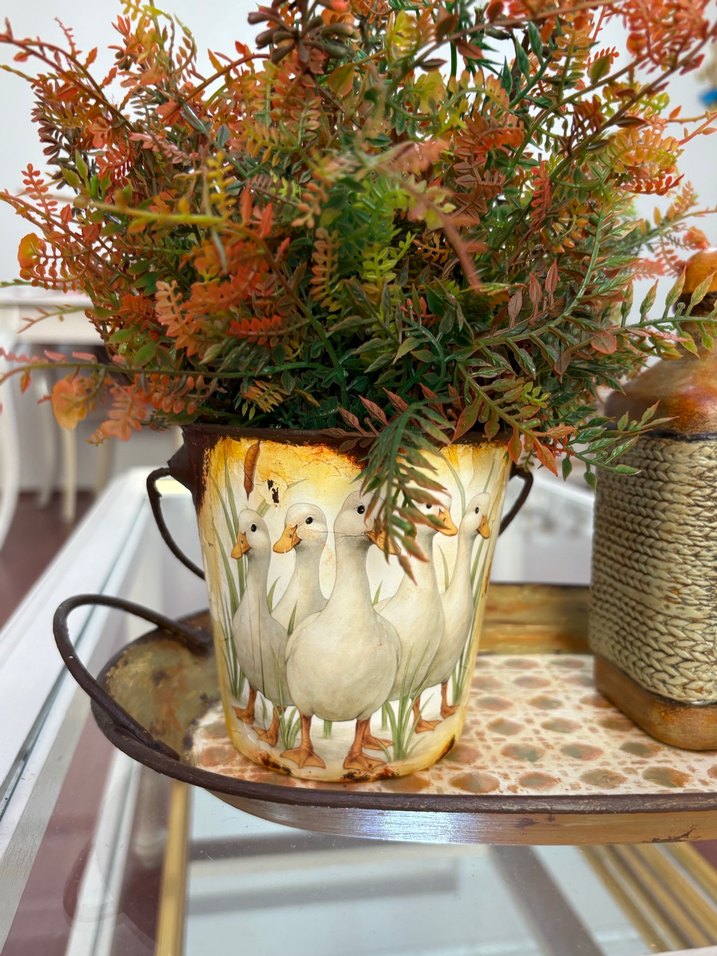 Kahverengi ve Gri Dekoratif Vazo takımı - Görsel 3