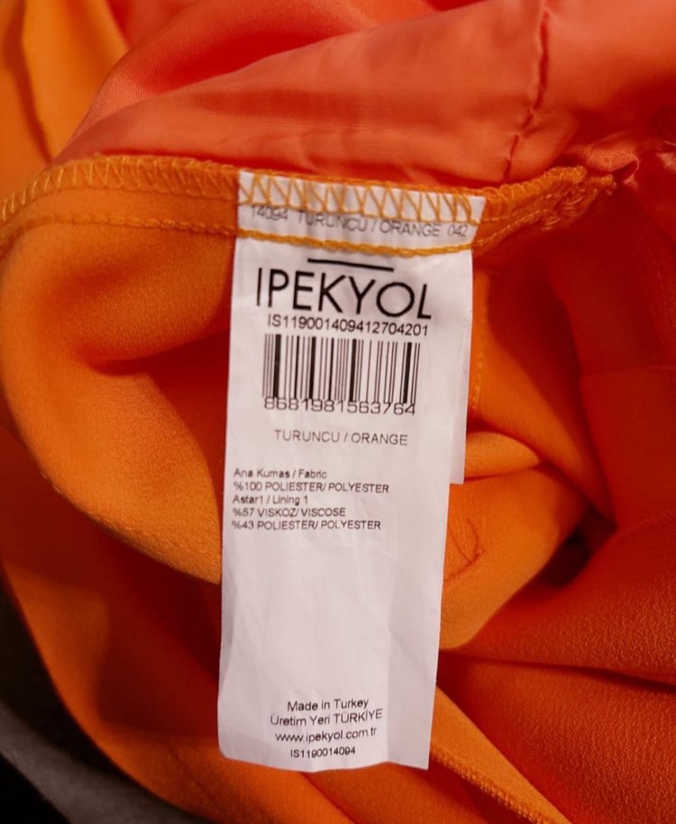 Turuncu Uzun Kollu Salaş Tulum - Görsel 5