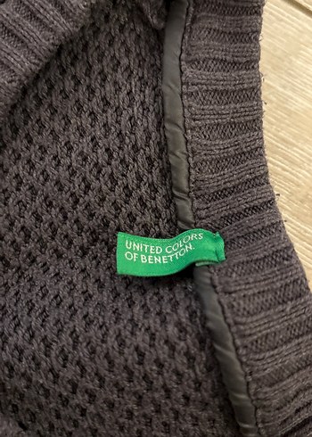 Koyu gri Erkek Örgü Bisiklet Yaka Kazak - Görsel 3