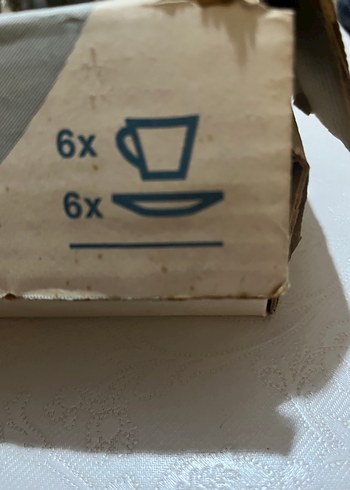 Koyu Kahverengi Cam Fincan ve Tabağı Seti - Görsel 3