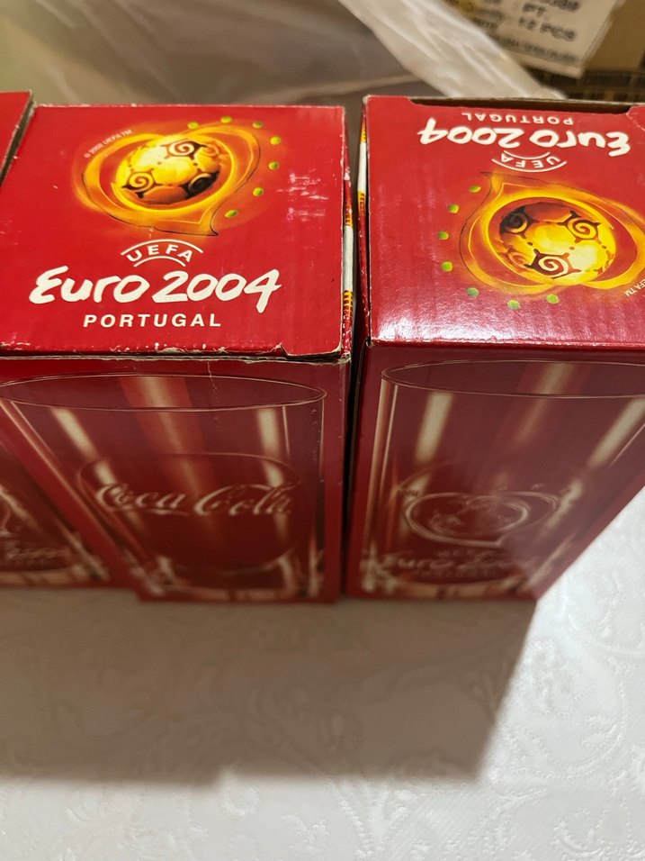 Kırmızı Coca-Cola Euro 2004 Bardak Nostalji - Görsel 2