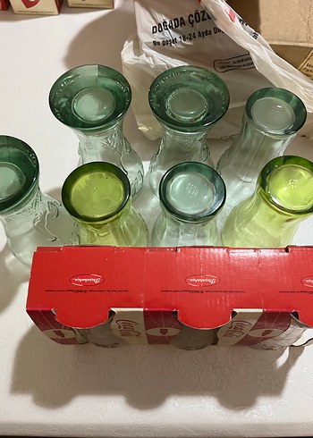 Kırmızı Coca-Cola Temalı Cam Bardak Seti 12 Parça - Görsel 2