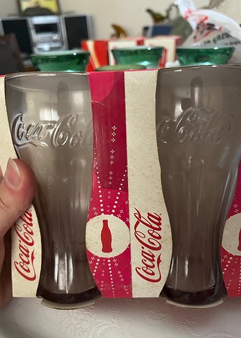 Kırmızı Coca-Cola Temalı Cam Bardak Seti 12 Parça - Görsel 3