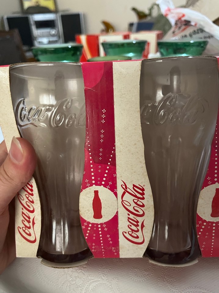 Kırmızı Coca-Cola Temalı Cam Bardak Seti 12 Parça - Görsel 3