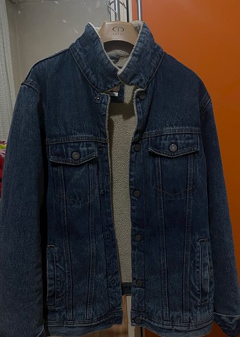 Pull&Bear Kot Ceket Mavi - Görsel 4