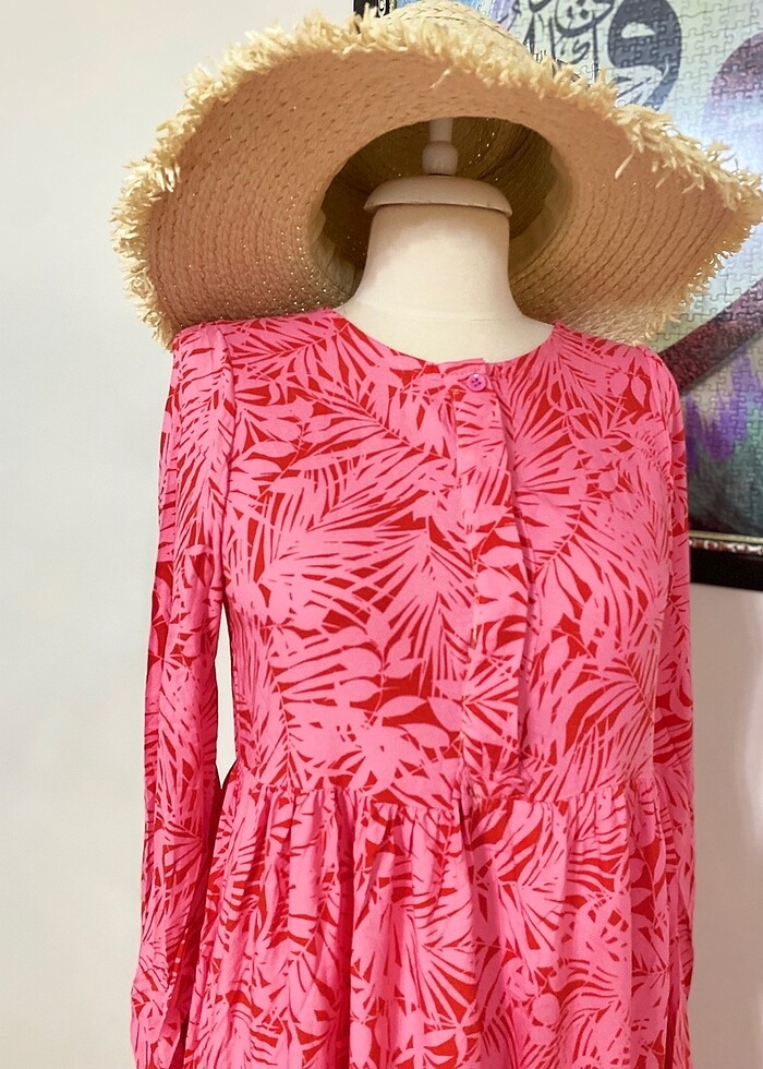 Gömlek elbise yazlık uzun - Görsel 2