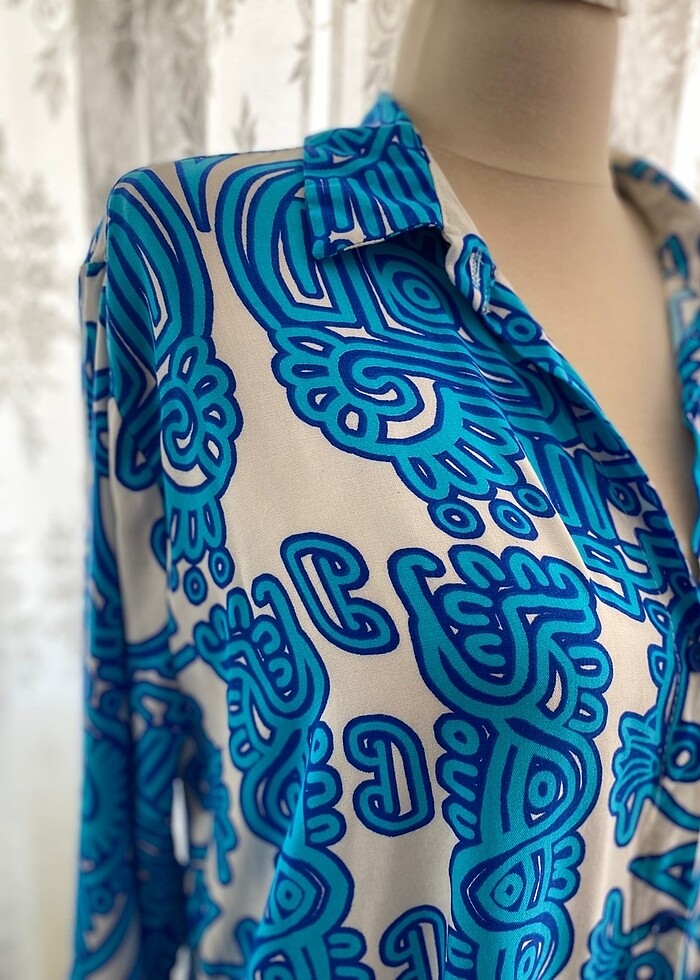 Yazlık Gömlek elbise - Görsel 3