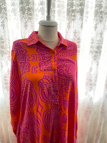 Gömlek elbise - Görsel 2