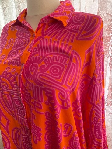 Gömlek elbise - Görsel 3