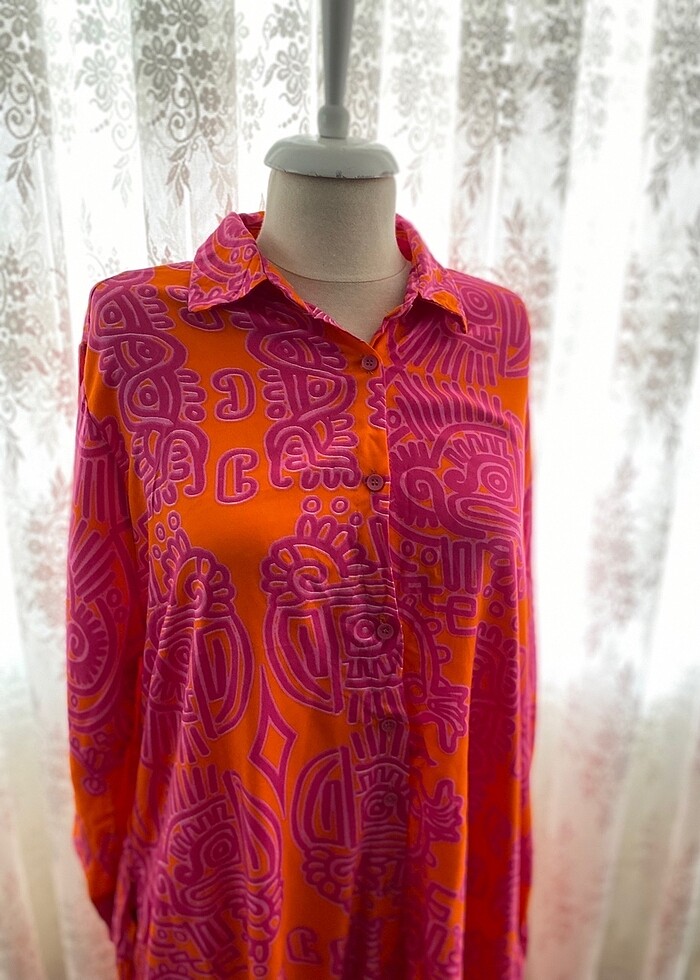 Gömlek elbise - Görsel 2