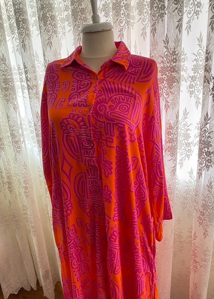 Gömlek elbise - Görsel 4