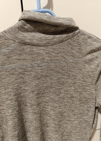 Gri Kadın Balıkçı Yaka Triko Kazak - Görsel 2