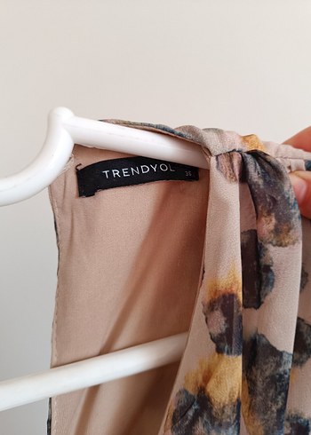 leopar batik desenli elbise - Görsel 2