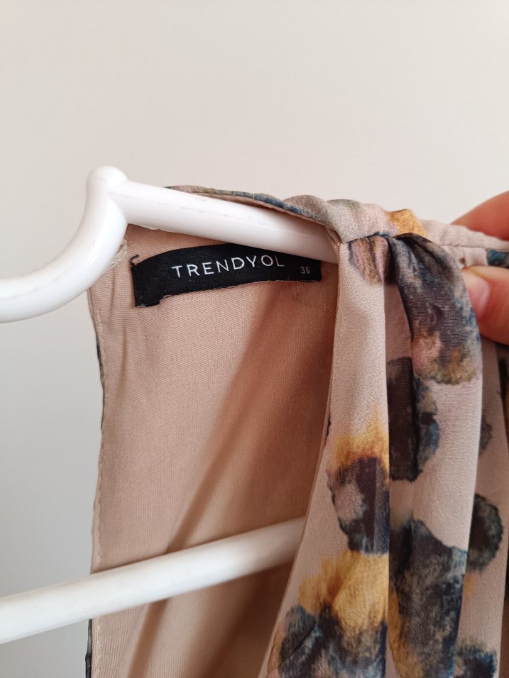 leopar batik desenli elbise - Görsel 2