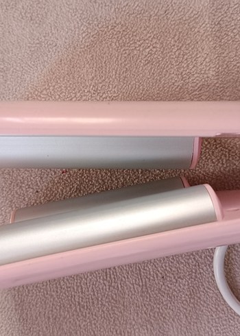 Pastel Pembe Saç Şekillendirici wag maşa - Görsel 3