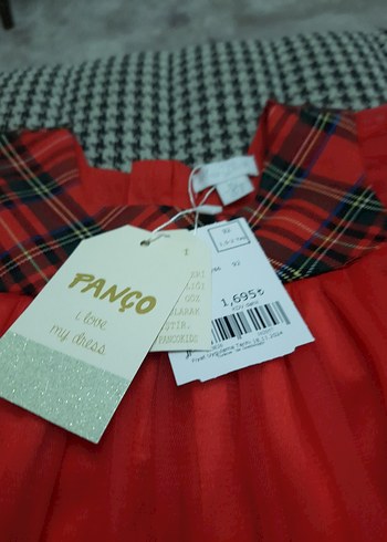 Kırmızı Fırfırlı Kız Çocuk Elbisesi - Görsel 2