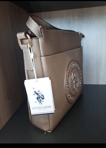 U.S. Polo Assn. Bej Kadın Deri Çapraz Çanta - Görsel 5