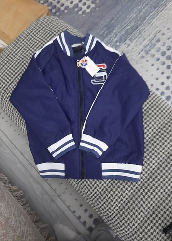 Mavi Fermuarlı Erkek Çocuk Sweatshirt - Görsel 2