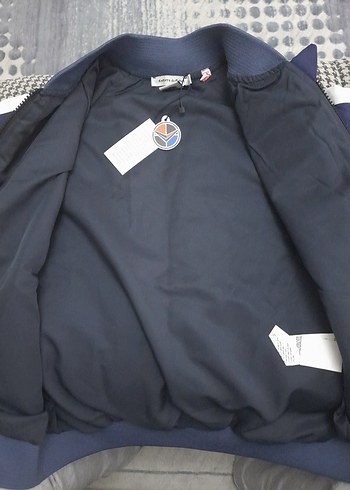 Mavi Fermuarlı Erkek Çocuk Sweatshirt - Görsel 6