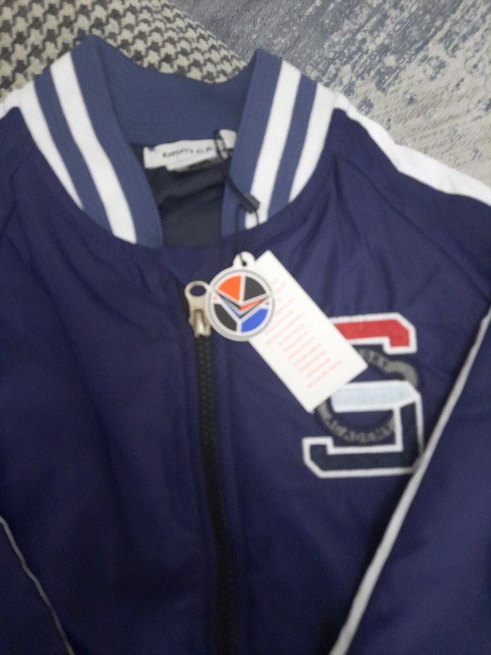 Mavi Fermuarlı Erkek Çocuk Sweatshirt - Görsel 4