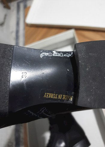 Kadın Siyah Dizüstü Bağcıklı Stiletto Çizme - Görsel 5