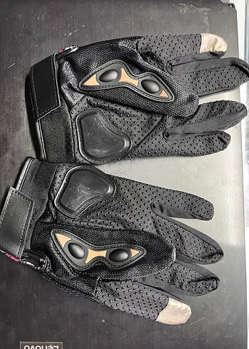 Siyah Korumalı Motorcu Eldiveni - Görsel 3
