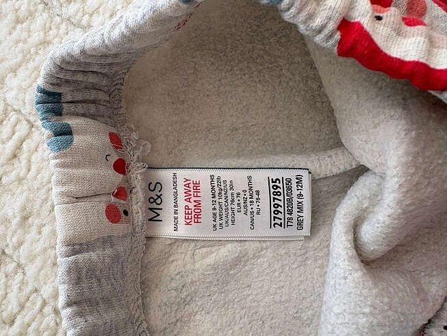 Marks & Spencer Marks and spencer bebek eşofman altı yılbaşı temalı