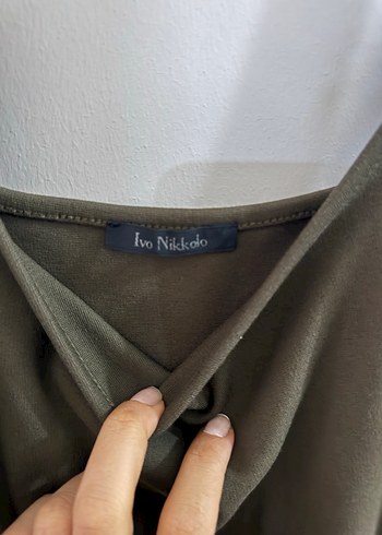 Siyah Kolsuz Midi Triko Elbise - Görsel 3