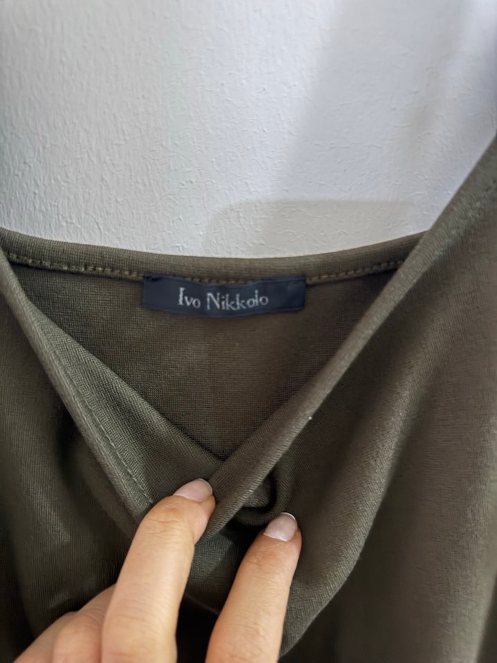 Siyah Kolsuz Midi Triko Elbise - Görsel 3