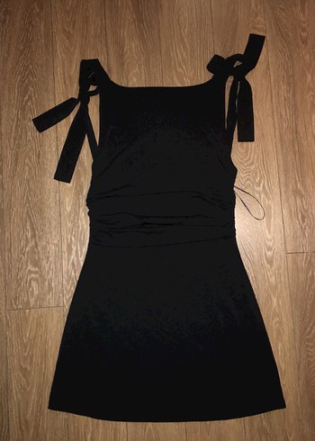 Bikbok sırt dekolteli Drapeli Midi Kadın Elbise - Görsel 4