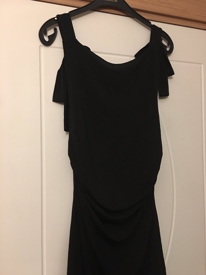 Bikbok sırt dekolteli Drapeli Midi Kadın Elbise - Görsel 2