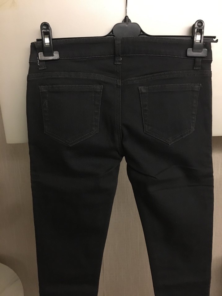 Bordo Kadın Kemerli Dar Paça Pantolon - Görsel 4