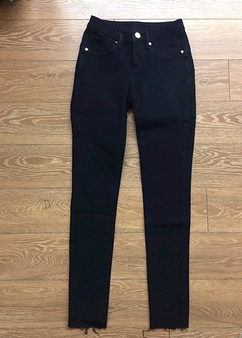 Never denim düşük bel jean - Görsel 4