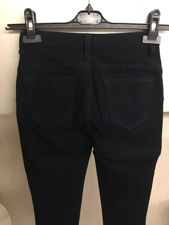 Never denim düşük bel jean - Görsel 3