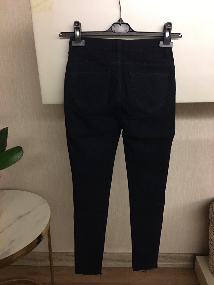 Never denim düşük bel jean - Görsel 2