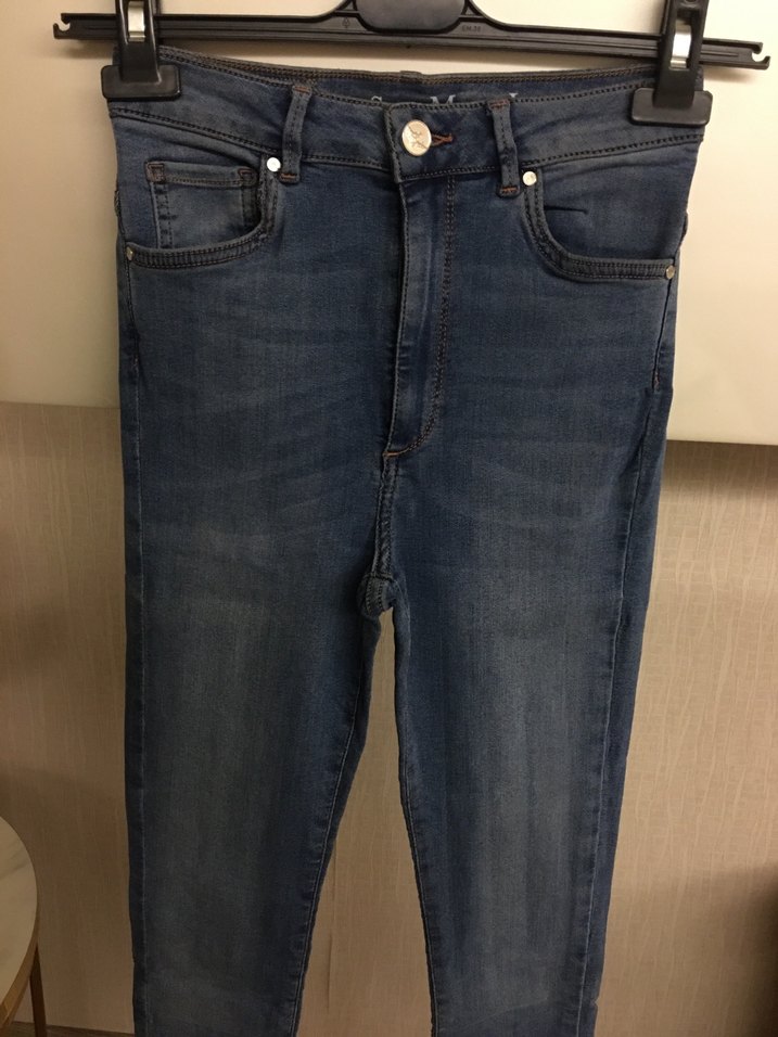 Never denim yüksek bel skınny jean - Görsel 2