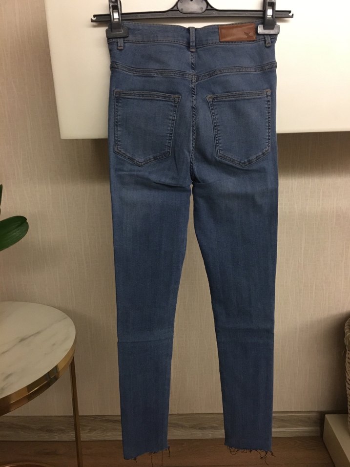 Never denim yüksek bel skınny jean - Görsel 3