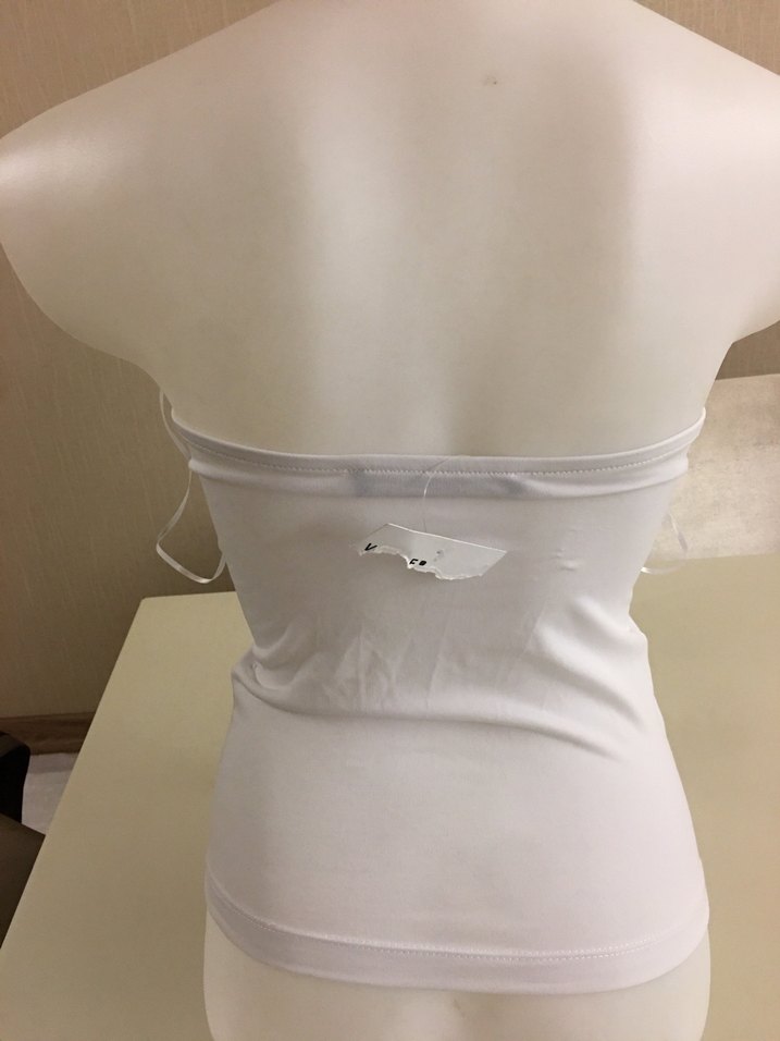 BikBok Beyaz Halter Yaka Mini Kadın Atlet - Görsel 4