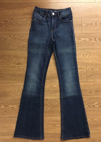 BikBok yüksek bel Flare jean - Görsel 5