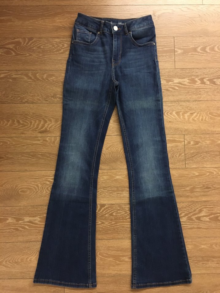 BikBok yüksek bel Flare jean - Görsel 5