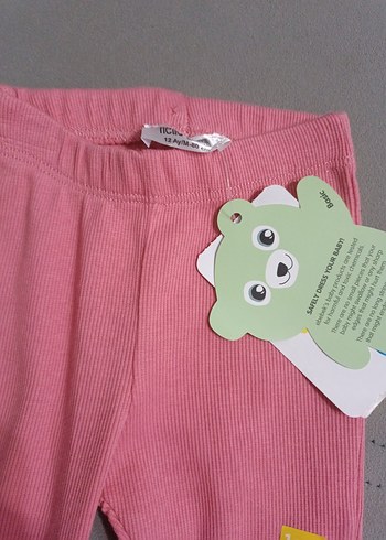HelloBaby Pembe Kız Çocuk Fırfırlı Tayt