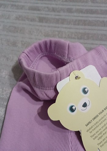 Kız Çocuk Mor Fırfırlı Tayt - Görsel 5