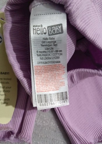 Kız Çocuk Mor Fırfırlı Tayt - Görsel 3