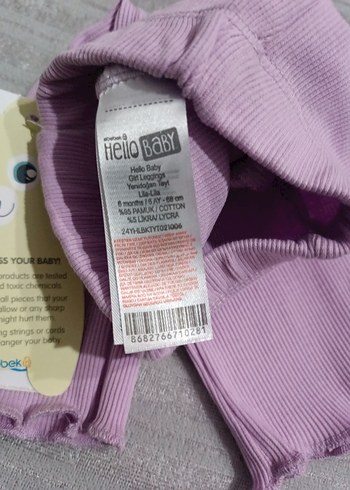 Kız Çocuk Mor Fırfırlı Tayt - Görsel 4