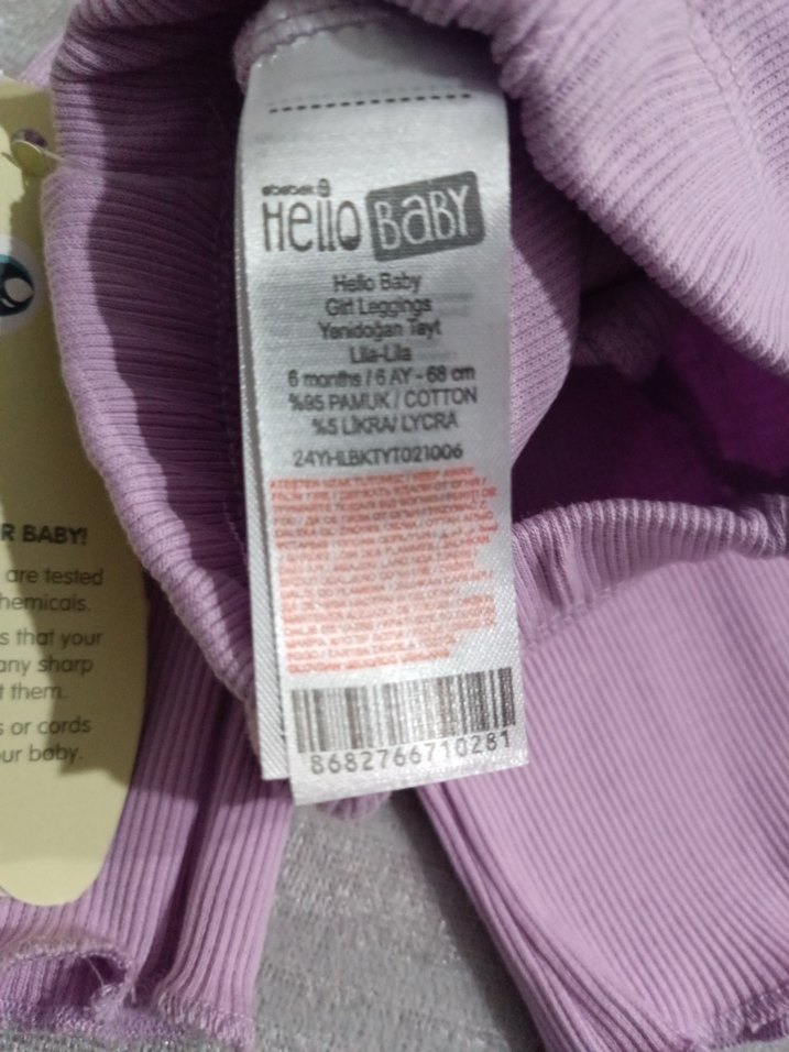 Kız Çocuk Mor Fırfırlı Tayt - Görsel 3