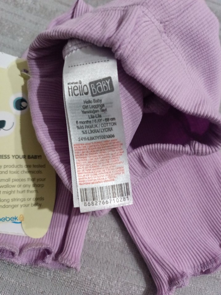 Kız Çocuk Mor Fırfırlı Tayt - Görsel 4